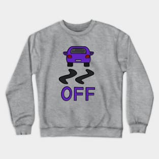 Pixelated Purple Car Crewneck Sweatshirt